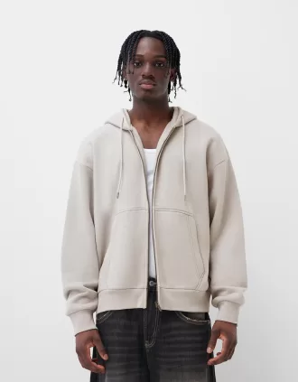 Sweatshirt med dragkedja