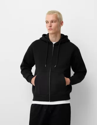 Sweatshirt med dragkedja