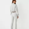 Sweatshirt med dragkedja med broderi Sweatshirt med dragkedja med broderi