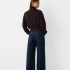 Sweatshirt med dragkedja med broderi Sweatshirt med dragkedja med broderi