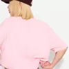 T-shirt med kort ärm och kortärmad passform i kraftig bomull T-shirt med kort ärm och kortärmad passform i kraftig bomull