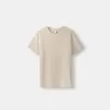 Texturerad kortärmad T-shirt Texturerad kortärmad T-shirt