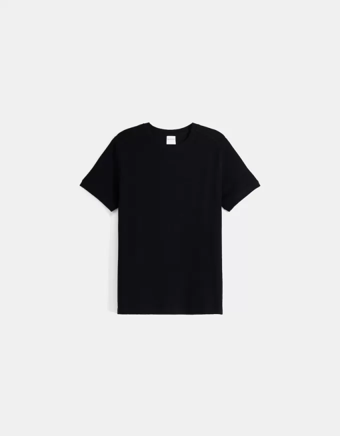 Texturerad kortärmad T-shirt