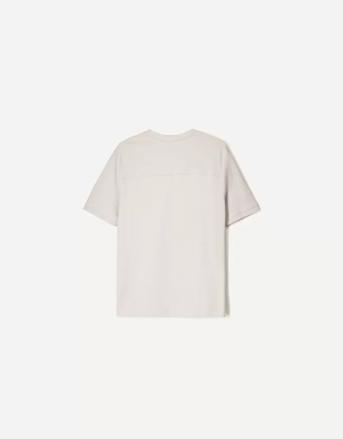 Texturerad kortärmad T-shirt