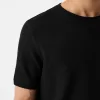 Texturerad kortärmad T-shirt