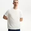 Texturerad kortärmad T-shirt Texturerad kortärmad T-shirt