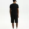Texturerade bermudashorts