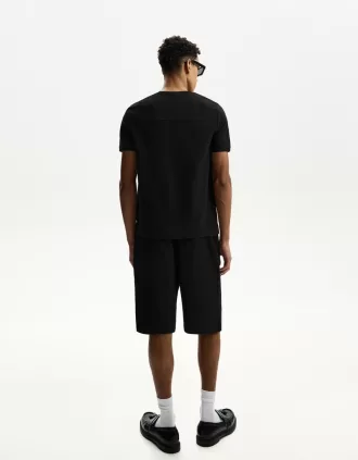 Texturerade bermudashorts