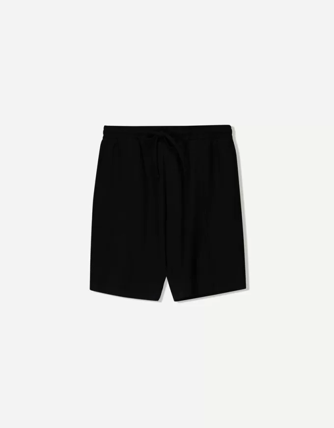 Texturerade bermudashorts
