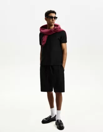 Texturerade bermudashorts