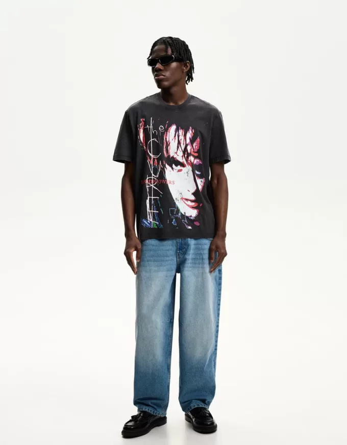 The Cure tryckt T-shirt The Cure tryckt T-shirt