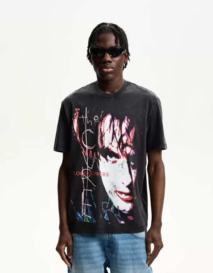 The Cure tryckt T-shirt The Cure tryckt T-shirt