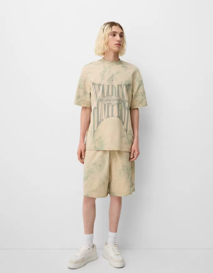 Tie-dye baggy bermudashorts Tie-dye baggy bermudashorts