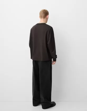 Tjock långärmad T-shirt