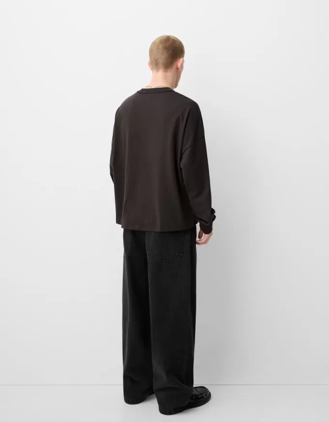 Tjock långärmad T-shirt