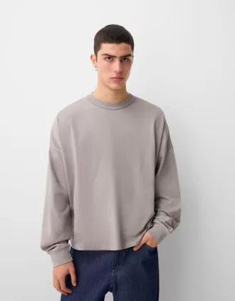 Tjock långärmad T-shirt