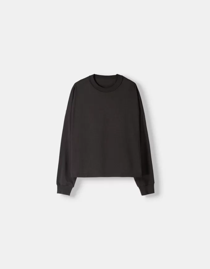 Tjock långärmad T-shirt