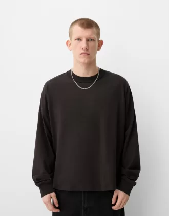Tjock långärmad T-shirt