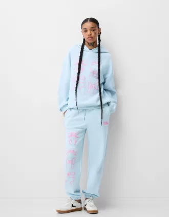 Träningsbyxor med tryck
