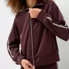 Tröja i satin med dragkedja Tröja i satin med dragkedja