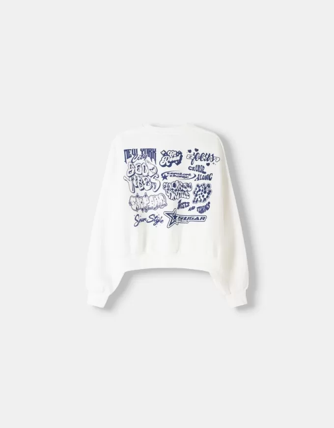 Tröja med tryck Tröja med tryck