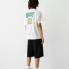 Tryckt boxy-fit kortärmad T-shirt Tryckt boxy-fit kortärmad T-shirt