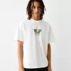 Tryckt boxy-fit kortärmad T-shirt Tryckt boxy-fit kortärmad T-shirt