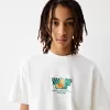 Tryckt boxy-fit kortärmad T-shirt Tryckt boxy-fit kortärmad T-shirt