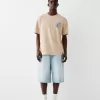 Tryckt boxy-fit kortärmad T-shirt Tryckt boxy-fit kortärmad T-shirt