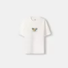 Tryckt boxy-fit kortärmad T-shirt Tryckt boxy-fit kortärmad T-shirt