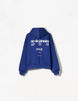 Tryckt hoodie