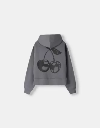 Tryckt hoodie