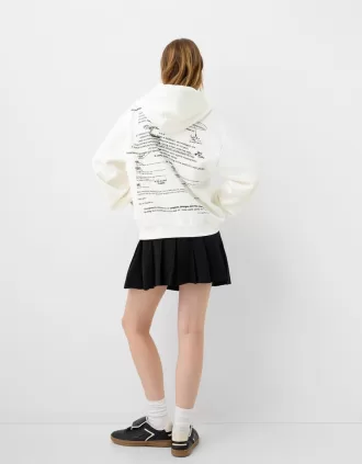 Tryckt hoodie
