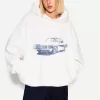 Tryckt hoodie