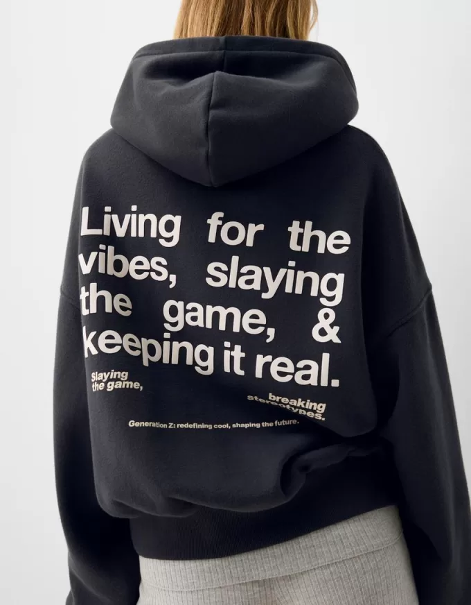 Tryckt hoodie Tryckt hoodie