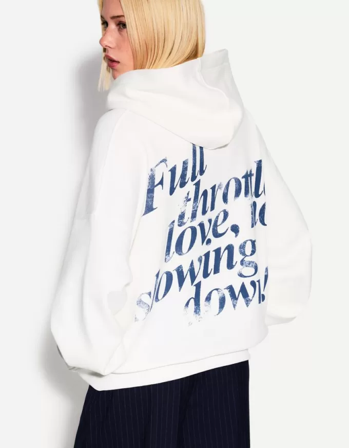 Tryckt hoodie