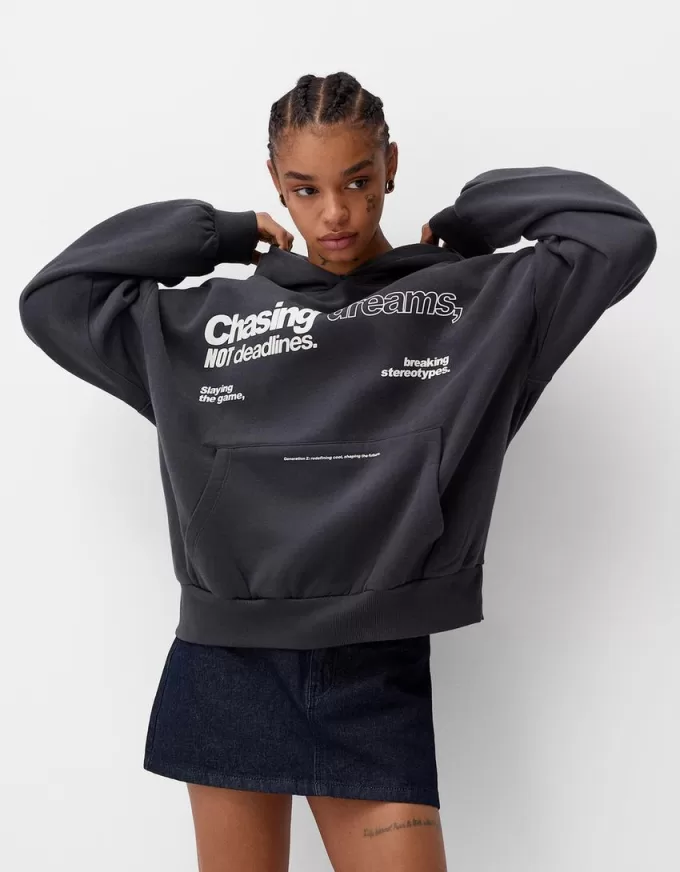 Tryckt hoodie Tryckt hoodie