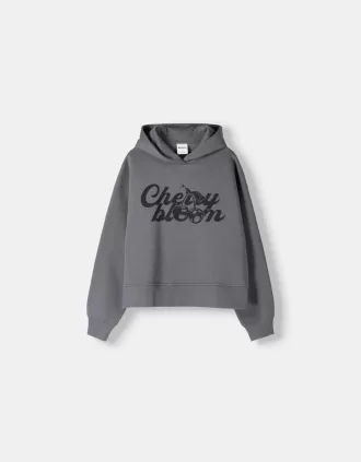 Tryckt hoodie