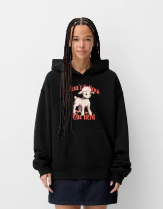 Tryckt hoodie