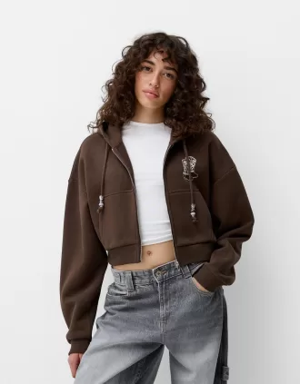 Tryckt hoodie