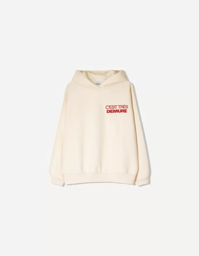Tryckt hoodie