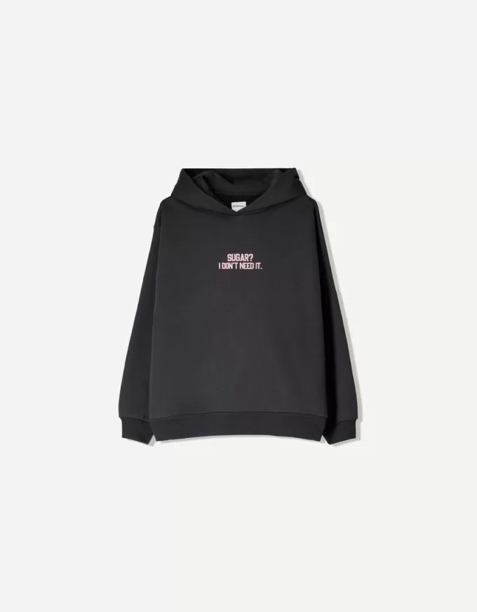 Tryckt hoodie