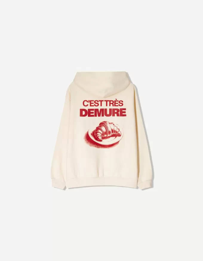 Tryckt hoodie