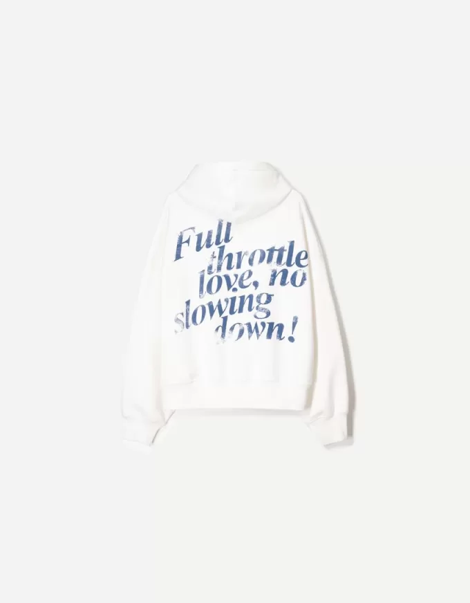Tryckt hoodie