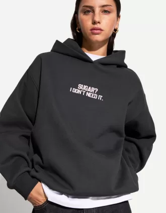 Tryckt hoodie
