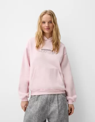 Tryckt hoodie
