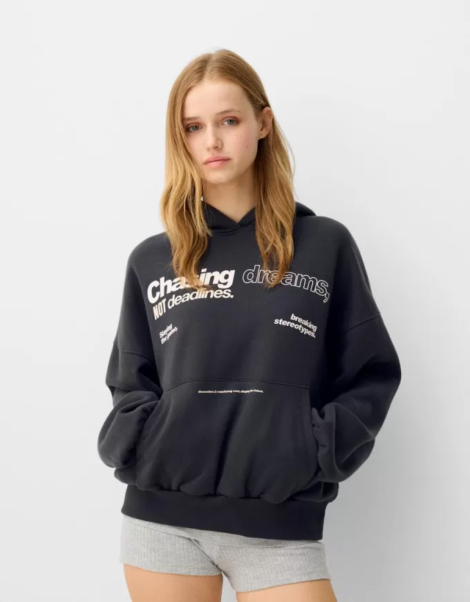 Tryckt hoodie Tryckt hoodie