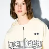 Tryckt hoodie med dragkedja Tryckt hoodie med dragkedja