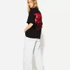 Tryckt kortärmad oversize T-shirt Tryckt kortärmad oversize T-shirt