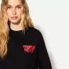 Tryckt kortärmad oversize T-shirt Tryckt kortärmad oversize T-shirt